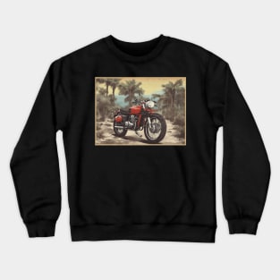 Vintage Cafe racer 50s vibe motorcycle Crewneck Sweatshirt